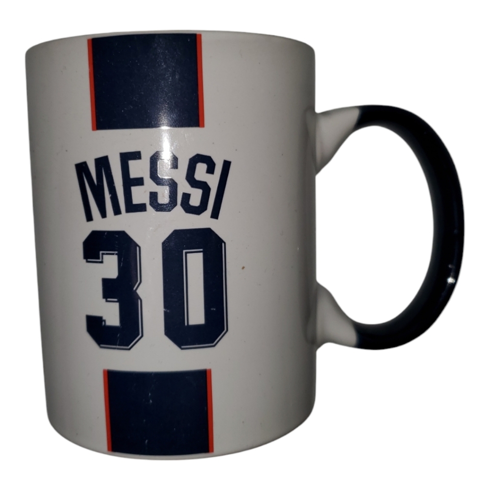 Messi Saint Germain Paris mug Blue handle